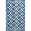 Superior Large Indoor Outdoor Area Rug, Modern Thin Striped Pattern, Home Decor, Patios, Entryway, Front Porch, Deck, Hallways, Kids, Kitchen, Floor Throw, Kadin Collection, 6′ x 9′, Navy Blue(Adalia – Navy)