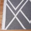 Superior Large Indoor Outdoor Area Rug, Modern Thin Striped Pattern, Home Decor, Patios, Entryway, Front Porch, Deck, Hallways, Kids, Kitchen, Floor Throw, Kadin Collection, 6′ x 9′, Navy Blue(Raisa – Grey)