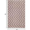 Superior Large Indoor Outdoor Area Rug, Modern Thin Striped Pattern, Home Decor, Patios, Entryway, Front Porch, Deck, Hallways, Kids, Kitchen, Floor Throw, Kadin Collection, 6′ x 9′, Navy Blue(Rafiki – Beige)