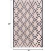 Superior Large Indoor Outdoor Area Rug, Modern Thin Striped Pattern, Home Decor, Patios, Entryway, Front Porch, Deck, Hallways, Kids, Kitchen, Floor Throw, Kadin Collection, 6′ x 9′, Navy Blue(Raisa – Beige)