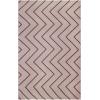 Superior Large Indoor Outdoor Area Rug, Modern Thin Striped Pattern, Home Decor, Patios, Entryway, Front Porch, Deck, Hallways, Kids, Kitchen, Floor Throw, Kadin Collection, 6′ x 9′, Navy Blue(Rafiki – Beige)