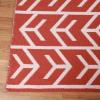 Superior Large Indoor Outdoor Area Rug, Modern Thin Striped Pattern, Home Decor, Patios, Entryway, Front Porch, Deck, Hallways, Kids, Kitchen, Floor Throw, Kadin Collection, 6′ x 9′, Navy Blue(Walvia – Rust)