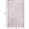 Superior Large Indoor Outdoor Area Rug, Modern Thin Striped Pattern, Home Decor, Patios, Entryway, Front Porch, Deck, Hallways, Kids, Kitchen, Floor Throw, Kadin Collection, 6′ x 9′, Navy Blue(Adalia – Beige)