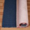 Superior Large Indoor Outdoor Area Rug, Modern Thin Striped Pattern, Home Decor, Patios, Entryway, Front Porch, Deck, Hallways, Kids, Kitchen, Floor Throw, Kadin Collection, 6′ x 9′, Navy Blue(Eisley – Terra)