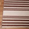 Superior Large Indoor Outdoor Area Rug, Modern Thin Striped Pattern, Home Decor, Patios, Entryway, Front Porch, Deck, Hallways, Kids, Kitchen, Floor Throw, Kadin Collection, 6′ x 9′, Navy Blue(Kadin – Beige)