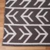 Superior Large Indoor Outdoor Area Rug, Modern Thin Striped Pattern, Home Decor, Patios, Entryway, Front Porch, Deck, Hallways, Kids, Kitchen, Floor Throw, Kadin Collection, 6′ x 9′, Navy Blue(Walvia – Charcoal)