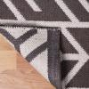 Superior Large Indoor Outdoor Area Rug, Modern Thin Striped Pattern, Home Decor, Patios, Entryway, Front Porch, Deck, Hallways, Kids, Kitchen, Floor Throw, Kadin Collection, 6′ x 9′, Navy Blue(Walvia – Charcoal)