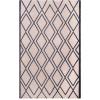 Superior Large Indoor Outdoor Area Rug, Modern Thin Striped Pattern, Home Decor, Patios, Entryway, Front Porch, Deck, Hallways, Kids, Kitchen, Floor Throw, Kadin Collection, 6′ x 9′, Navy Blue(Raisa – Beige)