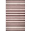 Superior Large Indoor Outdoor Area Rug, Modern Thin Striped Pattern, Home Decor, Patios, Entryway, Front Porch, Deck, Hallways, Kids, Kitchen, Floor Throw, Kadin Collection, 6′ x 9′, Navy Blue(Kadin – Beige)