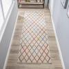 Superior Ellis Indoor 2′ 7″ x 8′ Area Rug for Living/Dining Room, Bedroom, Farmhouse, Kitchen, Under Table Clearance, Durable Rugs for Home and Office, Modern Floor Decor, On Tile & Carpet, Bone(6″ x 2’3″ (Rectangular))