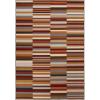 Superior Glenrowan Striped Outdoor Area Rug for Backyard Retreat, Beach House, Urban Garden, Patio, Veranda, Terrace, Washable Rugs, Pre-Coated Backing, Arden Kids Collection, 5′ x 8′, Gray(Multi-colored)