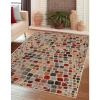 Superior Indoor Area Rug, Jute Backing, Abstract Cobblestone Decor, Plush Modern Rugs for Office, Living Room, Kitchen, Dining Room, Bedroom Floors, Dexter Collection, 8′ x 10′, Multicolor