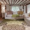 Superior Indoor Area Rug, McPherson Classic Damask Rug for Living Room, Bedroom, Office, Kitchen, Dining, Washable Rugs, Foam Backing, Hedena Collection, 4′ x 6′, Beige(2′ x 3′)