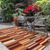 Superior Indoor Outdoor Area Rug, Perfect for Patio, Poolside, Backyard, Playroom, Kitchen, Dining Room, Entry, Mudroom, Floral Scroll Floor Cover, Petunia Collection, 5′ 6″ x 8′, Multicolor(Taupe – Z)