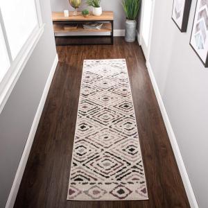 SUPERIOR Sahara Indoor Area Rug, Home Decor for Living Room, Kitchen, Bedroom, Entryway, Dining, Office, Dorm, Hardwood, Floor Throw – 5ft x 8ft, Sorbet(Sorbet)