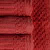 Superior 6 Piece Cotton Towel Set, Includes 2 Bath Towels, 2 Hand Towels, 2 Face Towel/Washcloths, Daily Use for Bathroom, Guest Bath, Ribbed, Absorbent, Home Essentials, Soho Collection, Coffee(Burgundy)