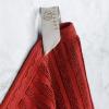 Superior 6 Piece Cotton Towel Set, Includes 2 Bath Towels, 2 Hand Towels, 2 Face Towel/Washcloths, Daily Use for Bathroom, Guest Bath, Ribbed, Absorbent, Home Essentials, Soho Collection, Coffee(Burgundy)