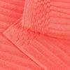 Superior 6 Piece Cotton Towel Set, Includes 2 Bath Towels, 2 Hand Towels, 2 Face Towel/Washcloths, Daily Use for Bathroom, Guest Bath, Ribbed, Absorbent, Home Essentials, Soho Collection, Coffee(Coral)
