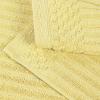 Superior 6 Piece Cotton Towel Set, Includes 2 Bath Towels, 2 Hand Towels, 2 Face Towel/Washcloths, Daily Use for Bathroom, Guest Bath, Ribbed, Absorbent, Home Essentials, Soho Collection, Coffee(Golden Mist)