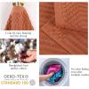 Superior 6 Piece Cotton Towel Set, Includes 2 Bath Towels, 2 Hand Towels, 2 Face Towel/Washcloths, Daily Use for Bathroom, Guest Bath, Ribbed, Absorbent, Home Essentials, Soho Collection, Coffee(Rust)