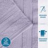 Superior Ultra-Soft 3-Piece Cotton Towel Set, Daily Use for Bathroom, Guest Room, Quick Dry, Set Includes 1 Bath Towel, 1 Hand Towel, and 1 Washcloth, Essential Plush Towels for Home – Tangerine(Wisteria)