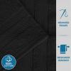 Superior Ultra-Soft 3-Piece Cotton Towel Set, Daily Use for Bathroom, Guest Room, Quick Dry, Set Includes 1 Bath Towel, 1 Hand Towel, and 1 Washcloth, Essential Plush Towels for Home – Tangerine(Black)
