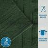 Superior Ultra-Soft 3-Piece Cotton Towel Set, Daily Use for Bathroom, Guest Room, Quick Dry, Set Includes 1 Bath Towel, 1 Hand Towel, and 1 Washcloth, Essential Plush Towels for Home – Tangerine(Forest Green)