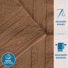 Superior Ultra-Soft 3-Piece Cotton Towel Set, Daily Use for Bathroom, Guest Room, Quick Dry, Set Includes 1 Bath Towel, 1 Hand Towel, and 1 Washcloth, Essential Plush Towels for Home – Tangerine(Chocolate)
