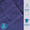 Superior Ultra-Soft 3-Piece Cotton Towel Set, Daily Use for Bathroom, Guest Room, Quick Dry, Set Includes 1 Bath Towel, 1 Hand Towel, and 1 Washcloth, Essential Plush Towels for Home – Tangerine(Navy Blue)