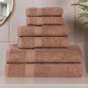 Superior 8-Piece Cotton Hand Towel Set, Small Towels for Fast Dry, Home Essentials, Bathroom Decor, Face, Body, Spa, Resort, Gym, Lightweight, Soft, House Accessories, Franklin Collection, Silver(Latte)