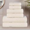 Superior 8-Piece Cotton Hand Towel Set, Small Towels for Fast Dry, Home Essentials, Bathroom Decor, Face, Body, Spa, Resort, Gym, Lightweight, Soft, House Accessories, Franklin Collection, Silver(Ivory)