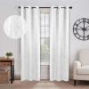 Superior Blackout Curtains, Insulated, Sun Blocking Curtain for Bedroom, Farmhouse, Living Room Window, Thermal Woven, Senna Collection, Set of 2 Panels, 6 Grommets, 52″ x 96″, Midnight Blue(Snow White)