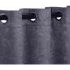 Superior Blackout Curtains, Insulated, Sun Blocking Curtain for Bedroom, Farmhouse, Living Room Window, Thermal Woven, Senna Collection, Set of 2 Panels, 6 Grommets, 52″ x 96″, Midnight Blue(Midnight Blue)