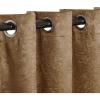 Superior Blackout Curtains, Insulated, Sun Blocking Curtain for Bedroom, Farmhouse, Living Room Window, Thermal Woven, Senna Collection, Set of 2 Panels, 6 Grommets, 52″ x 96″, Midnight Blue(Brown)