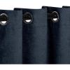 Superior Blackout Curtains, Insulated, Sun Blocking Curtain for Bedroom, Farmhouse, Living Room Window, Thermal Woven, Senna Collection, Set of 2 Panels, 6 Grommets, 52″ x 96″, Midnight Blue(Navy Blue)