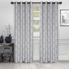 Superior Blackout Curtains, Room Darkening Window Accents, Sunblocking, Thermal, Modern Geometric Waves with Grommets, Curtain Set of 2 Panels 52″ x 63″, Mirror Brass(Mirror Brass)