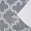 Superior Bohemian Trellis Quality Soft, Insulated, Thermal, Woven Blackout Grommet Printed Curtain Panel Pair (Set Of 2) 52″ x 108″ – Silver(Silver)