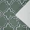 Superior Bohemian Trellis Quality Soft, Insulated, Thermal, Woven Blackout Grommet Printed Curtain Panel Pair (Set Of 2) 52″ x 108″ – Silver(Teal)