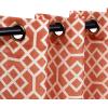 Superior Honeycomb Printed Sheer Curtains, Window Accents, Geometric, Trellis, Perfect for Natural Light, with Grommets, Modern, Transitional, Traditional, Curtain Set of 2 Panels, 52″X84″, Navy Blue(Rust)