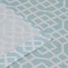 Superior Honeycomb Printed Sheer Curtains, Window Accents, Geometric, Trellis, Perfect for Natural Light, with Grommets, Modern, Transitional, Traditional, Curtain Set of 2 Panels, 52″X84″, Navy Blue(Cyan)