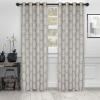 Superior Blackout Curtains, Room Darkening Window Accents, Sunblocking, Thermal, Modern Geometric Waves with Grommets, Curtain Set of 2 Panels 52″ x 63″, Mirror Brass(Mirror Brass)