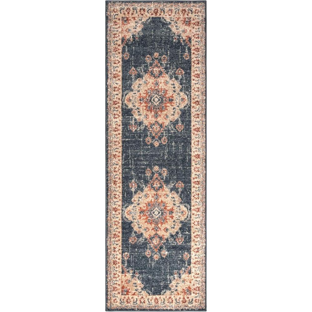 imageSUPERIOR Octavia Area Rug 7 8 x 10 Dark BlueDark Blue