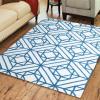 Superior 5x8RUG-HONEY-MAIV Area Rug, 5′ X 8′, Honeycomb – Maroon & Ivory(Diamond Motif – Teal & Ivory)