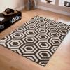 Superior 5x8RUG-HONEY-MAIV Area Rug, 5′ X 8′, Honeycomb – Maroon & Ivory(Geometric – Brown & Ivory)