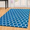 Superior 5x8RUG-HONEY-MAIV Area Rug, 5′ X 8′, Honeycomb – Maroon & Ivory(Homeycomb – Teal & Ivory)