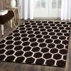 Superior 5x8RUG-HONEY-MAIV Area Rug, 5′ X 8′, Honeycomb – Maroon & Ivory(Honeycomb – Chocolate & Ivory)