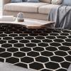 Superior 5x8RUG-HONEY-MAIV Area Rug, 5′ X 8′, Honeycomb – Maroon & Ivory(Honeycomb – Chocolate & Ivory)