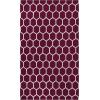 Superior 5x8RUG-HONEY-MAIV Area Rug, 5′ X 8′, Honeycomb – Maroon & Ivory(Honeycomb – Maroon & Ivory)