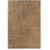 Superior Abner Collection Area Rug, 10mm Pile Height with Jute Backing, Fashionable and Affordable Rugs, Beautiful Scrolling Medallion Pattern – 5′ x 8′ Rug, Taupe with Blue and Grey