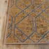 Superior Abner Collection Area Rug, 10mm Pile Height with Jute Backing, Fashionable and Affordable Rugs, Beautiful Scrolling Medallion Pattern – 5′ x 8′ Rug, Taupe with Blue and Grey
